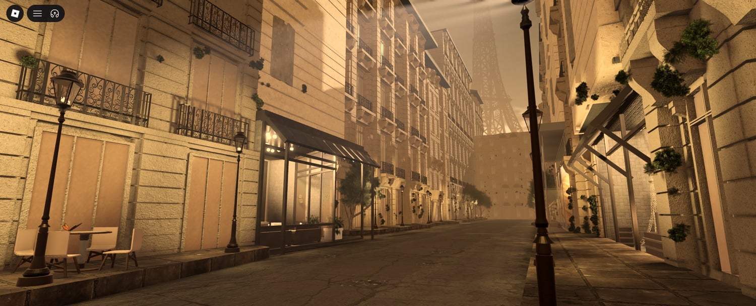 Roblox French street scene
