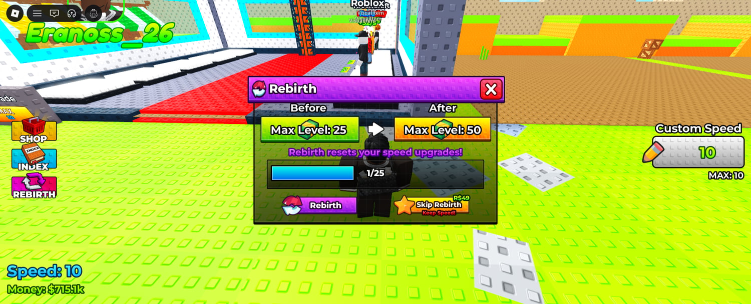 Roblox rebirth climbing system