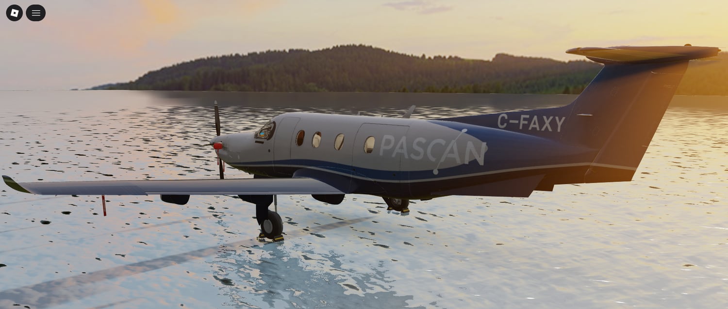 Roblox PC-12 airplane