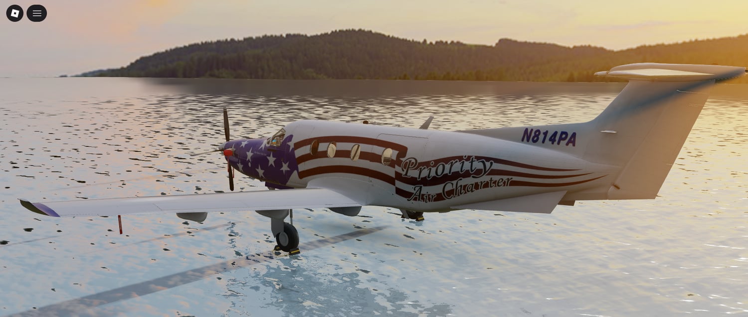 Roblox PC-12 airplane