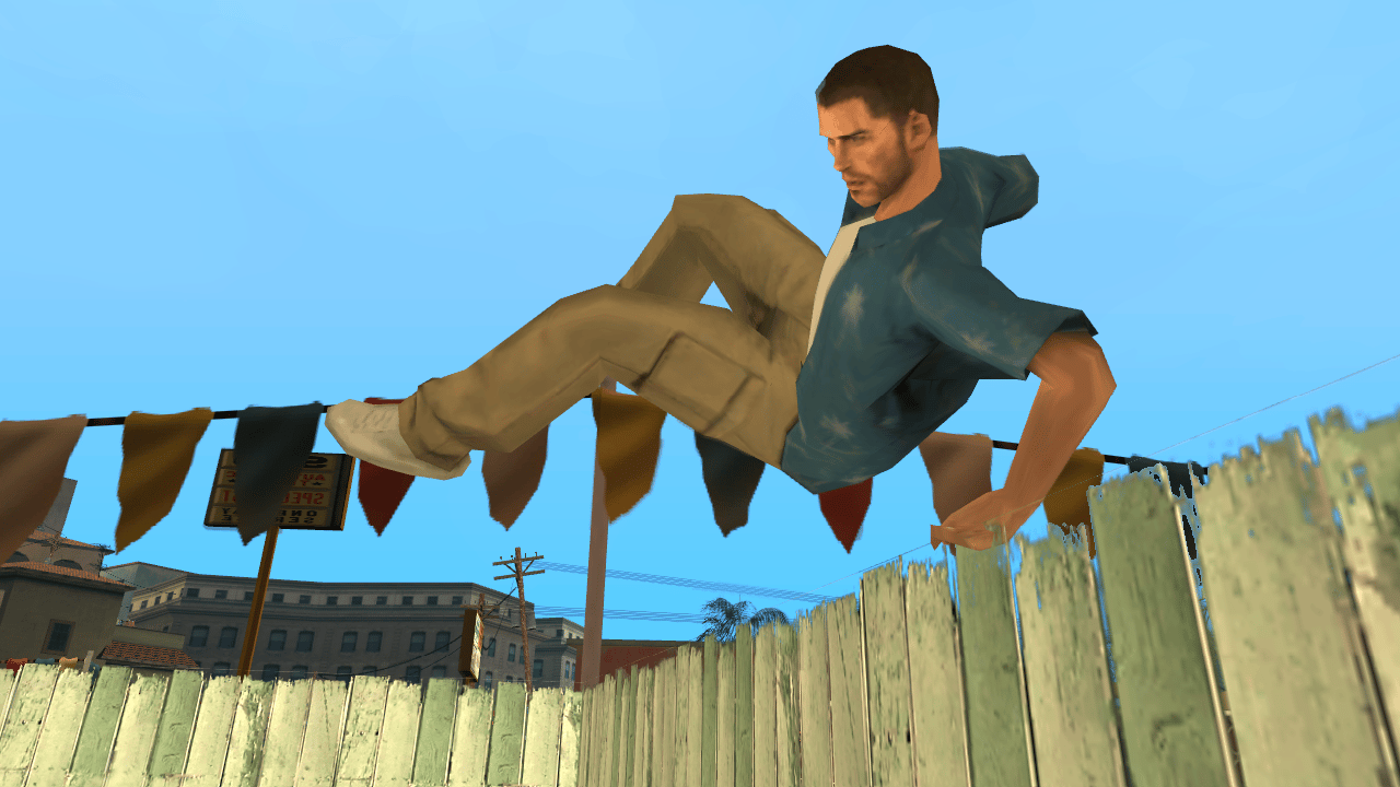 Jason Duval from GTA VI in GTA San Andreas wearing his signature outfit
