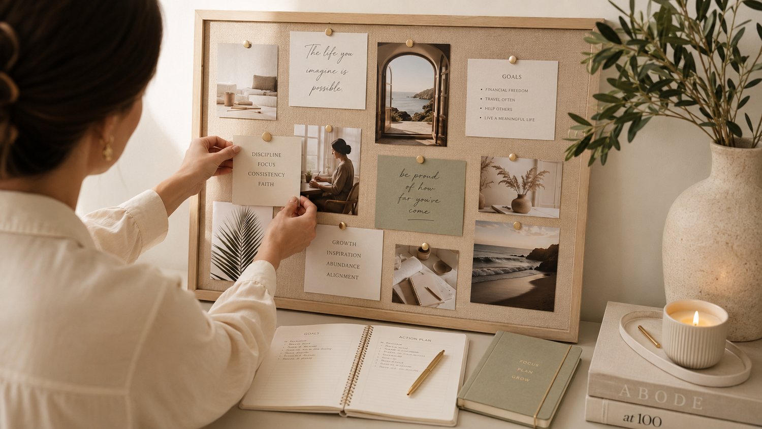 Vision board creating guide
