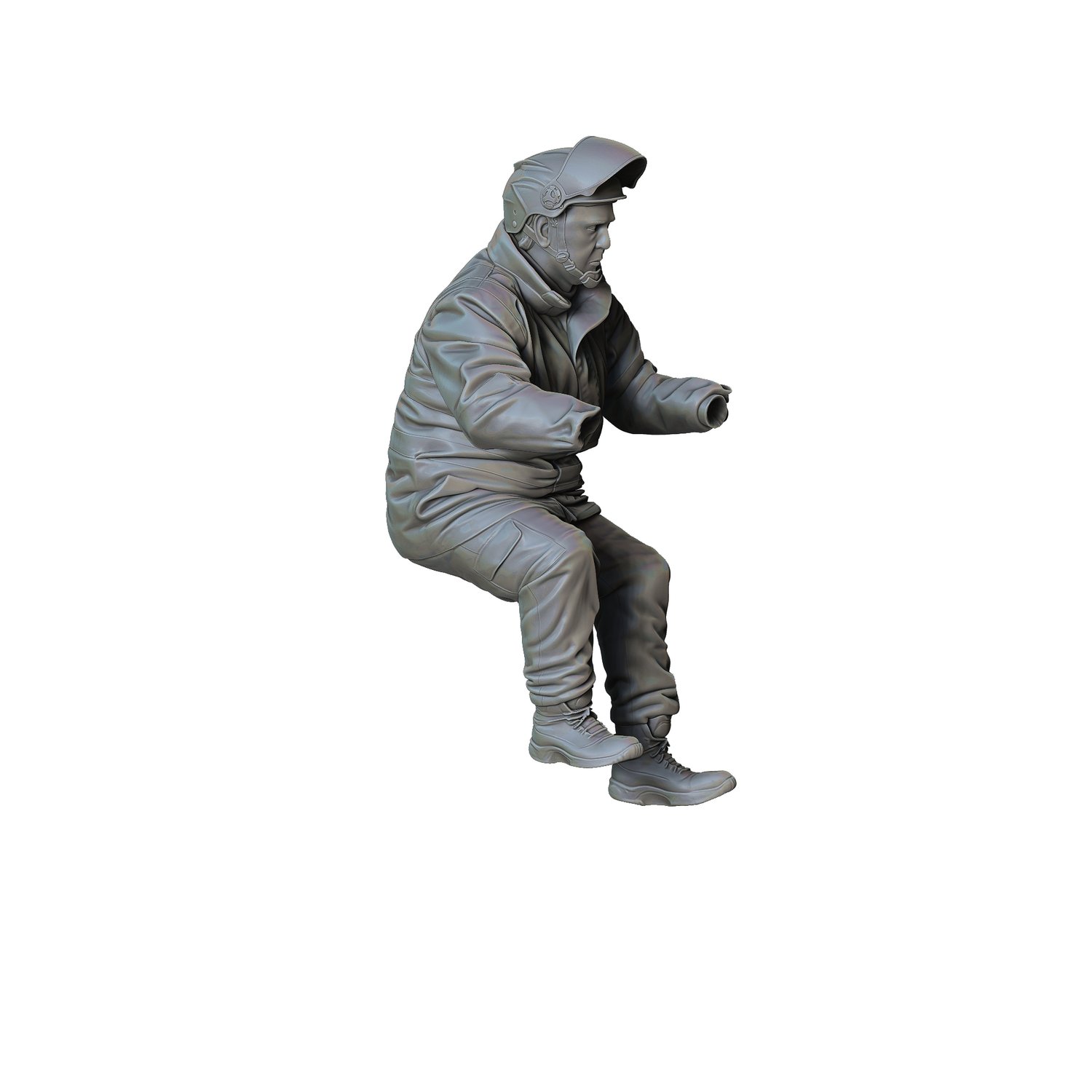 3DP Miniatures, N1 Delivery man with a bike