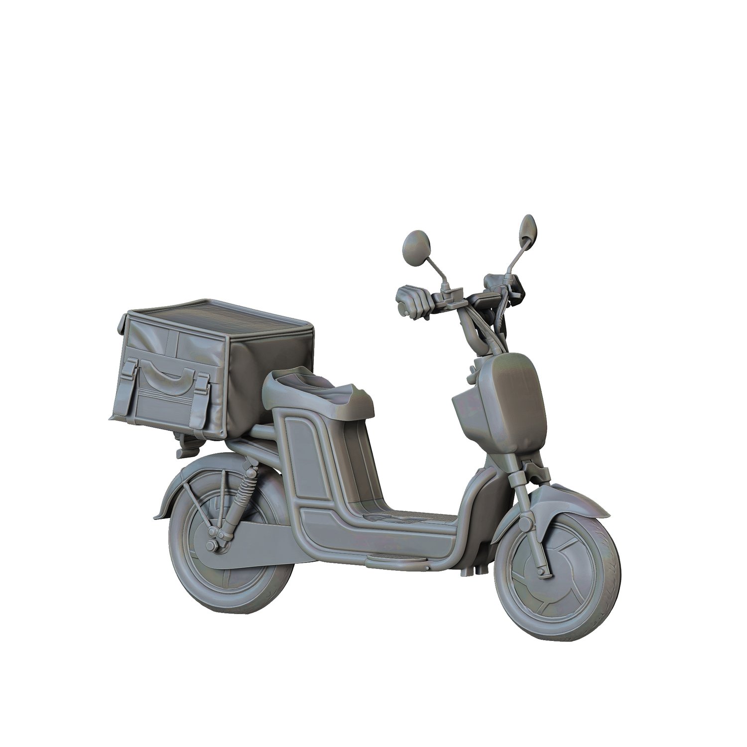 3DP Miniatures, N1 Delivery man with a bike