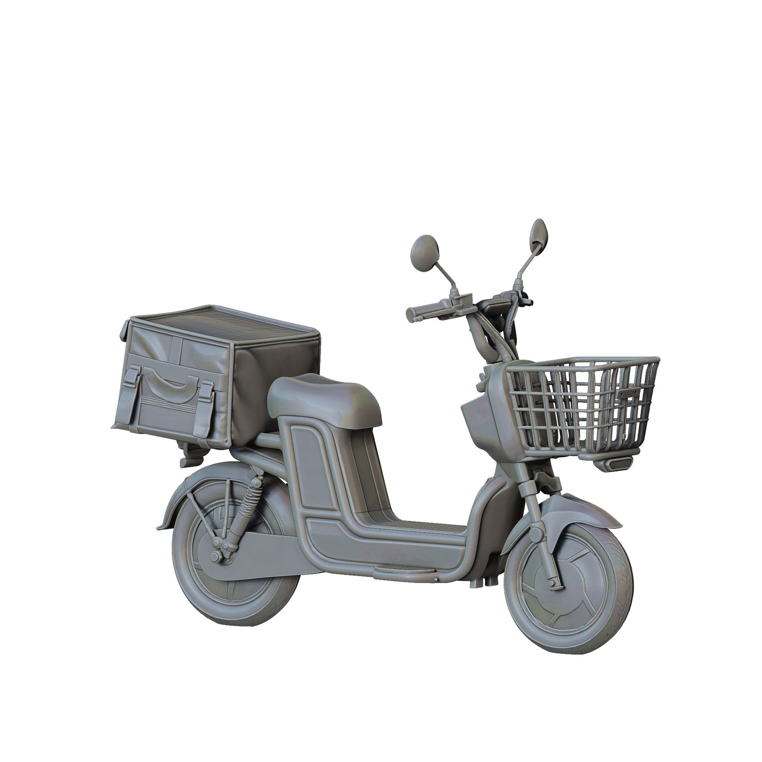 3DP Miniatures, N1 Delivery man with a bike