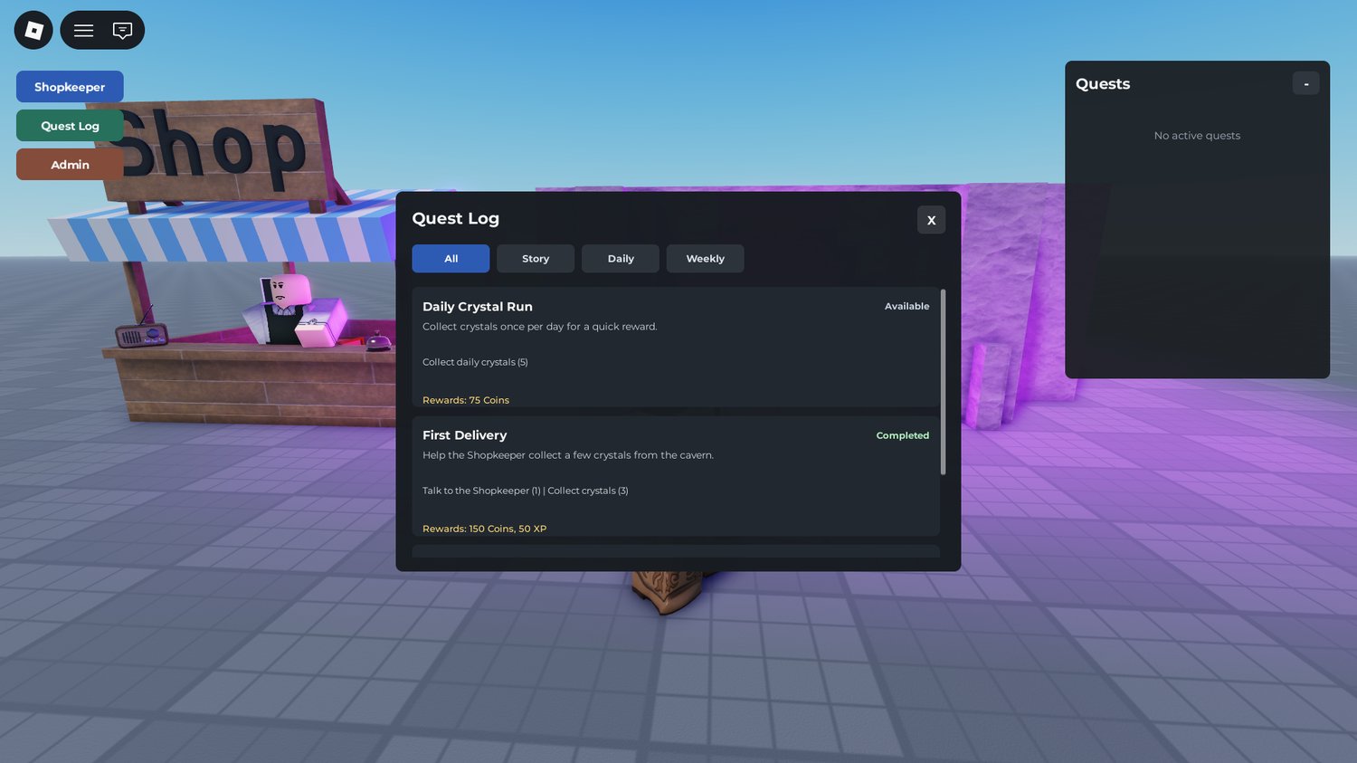 Roblox weekly quests