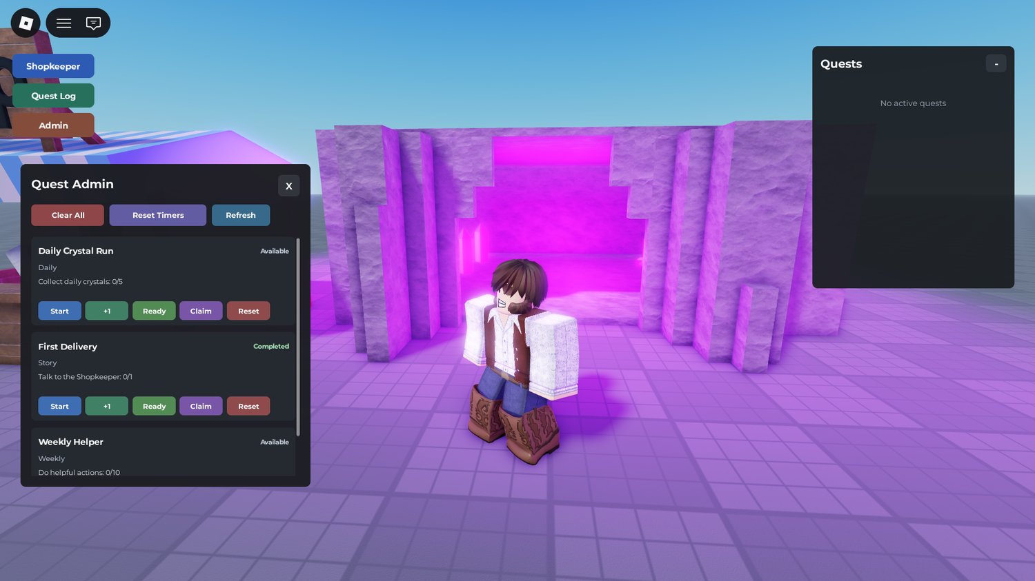 Roblox RPG quest system