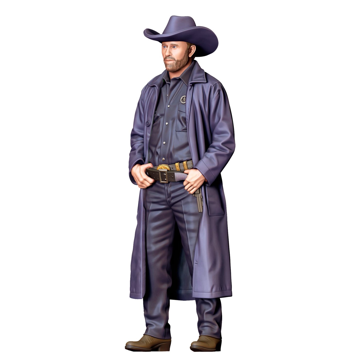 3DP Miniatures, N1 Chuck Norris Walker Texas Ranger