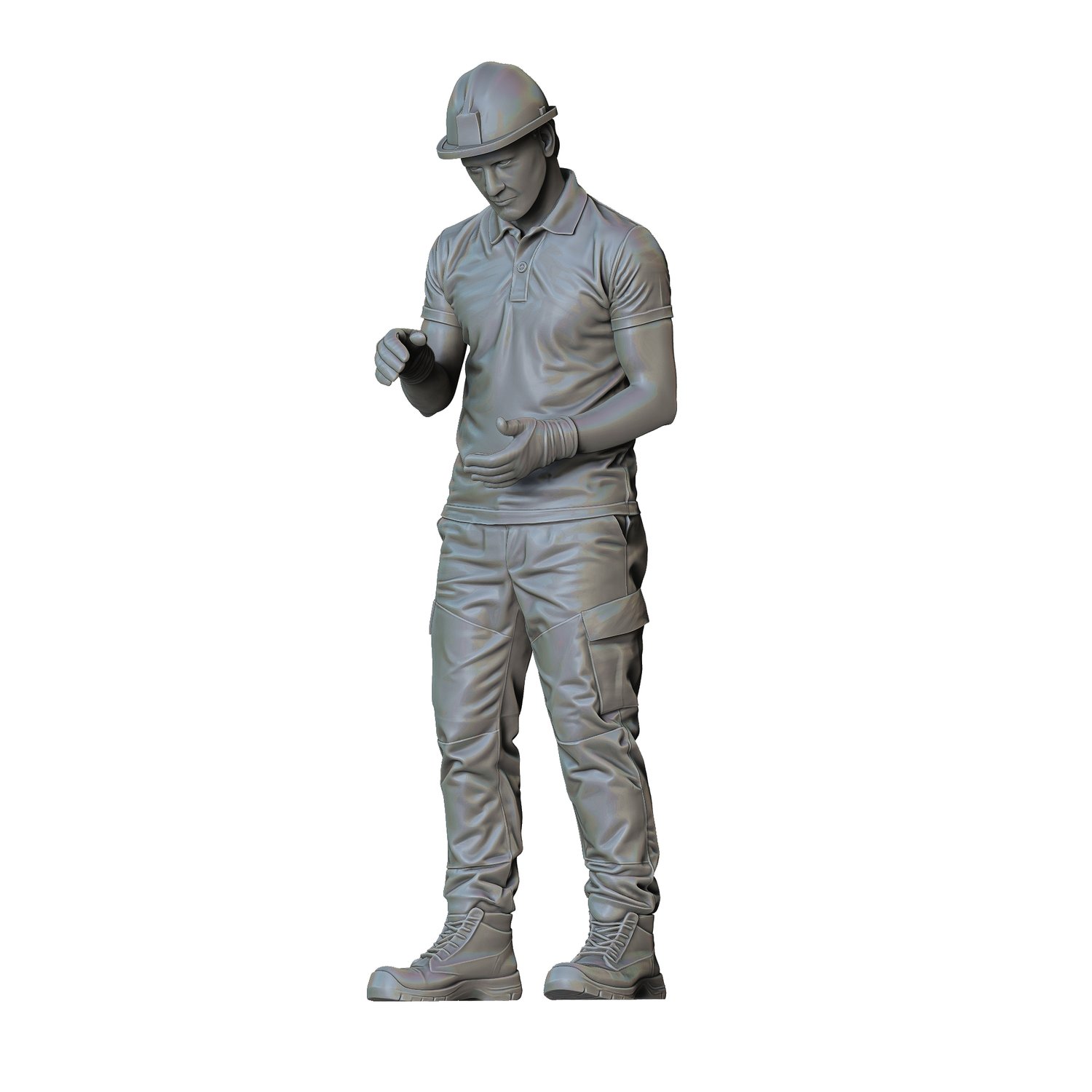 3DP Miniatures, N2 Delivery Man with box