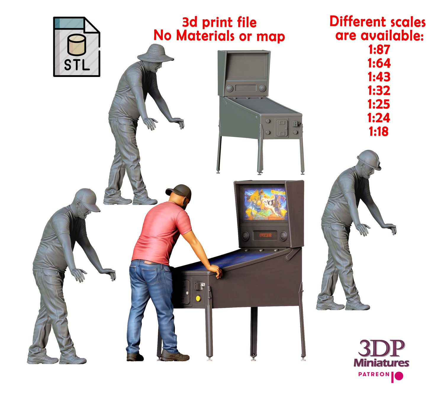 3DP Miniatures, N2 Pinball players