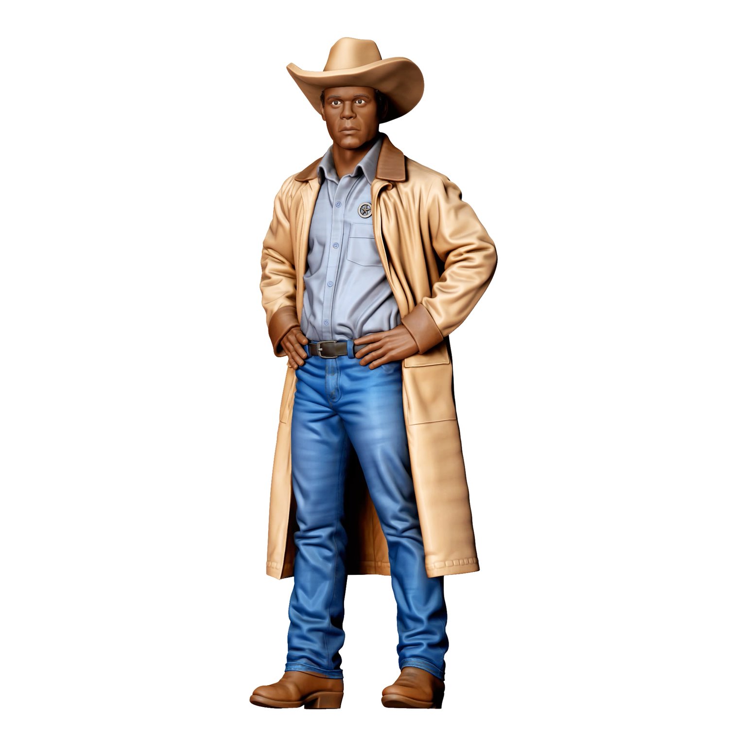 N3 3DP Miniatures, Clarence Gilyard Walker Texas Ranger