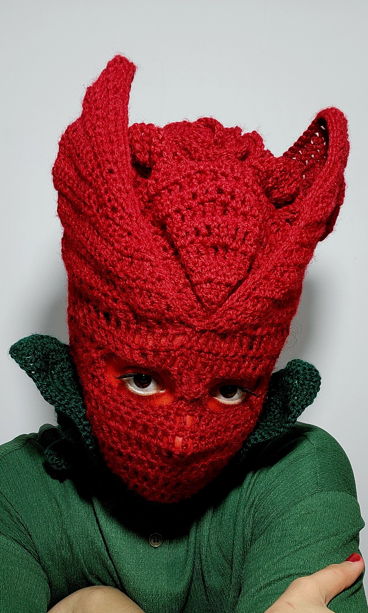 Rose Balaclava Mask Crochet Pattern