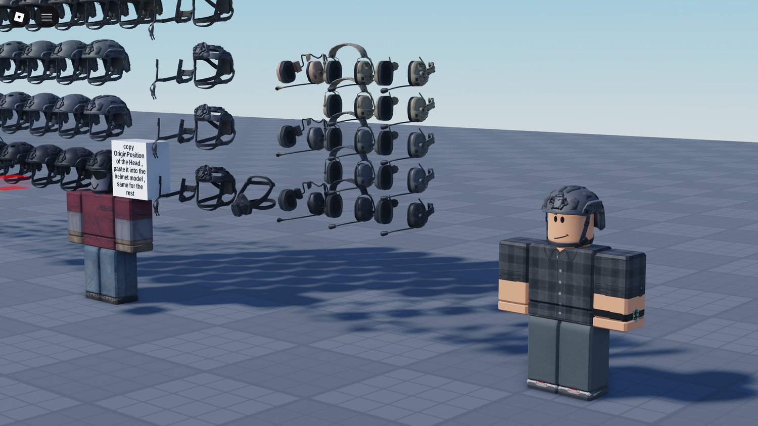 Roblox military equipment