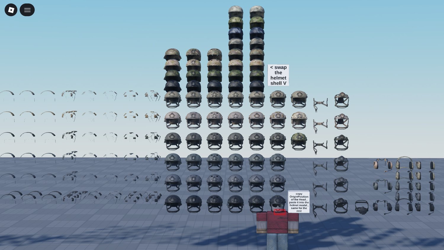 Roblox camouflage helmet