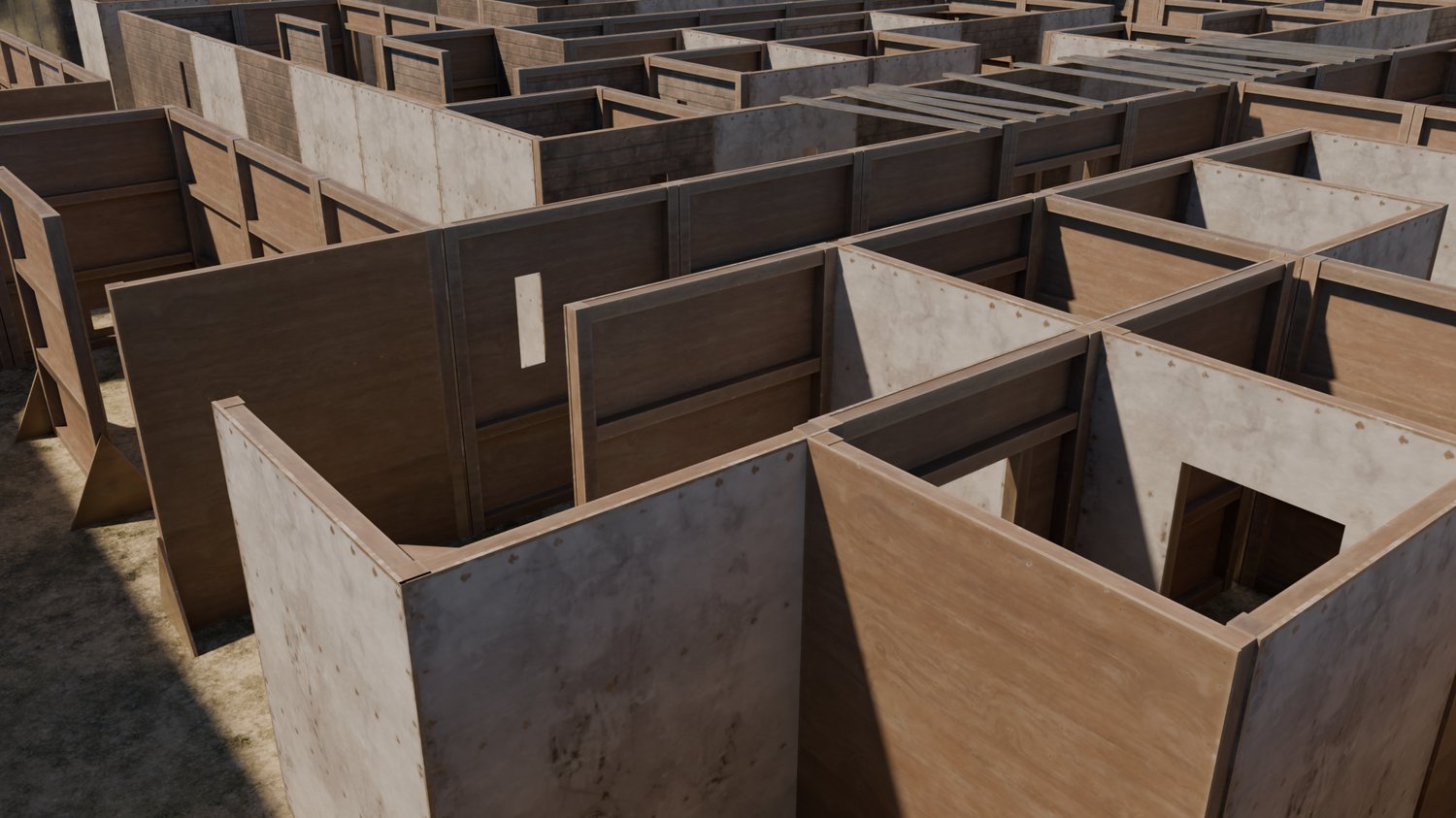 CQB training field created with modular FPS assets