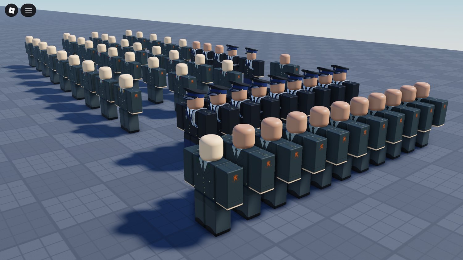 Roblox military peaked caps