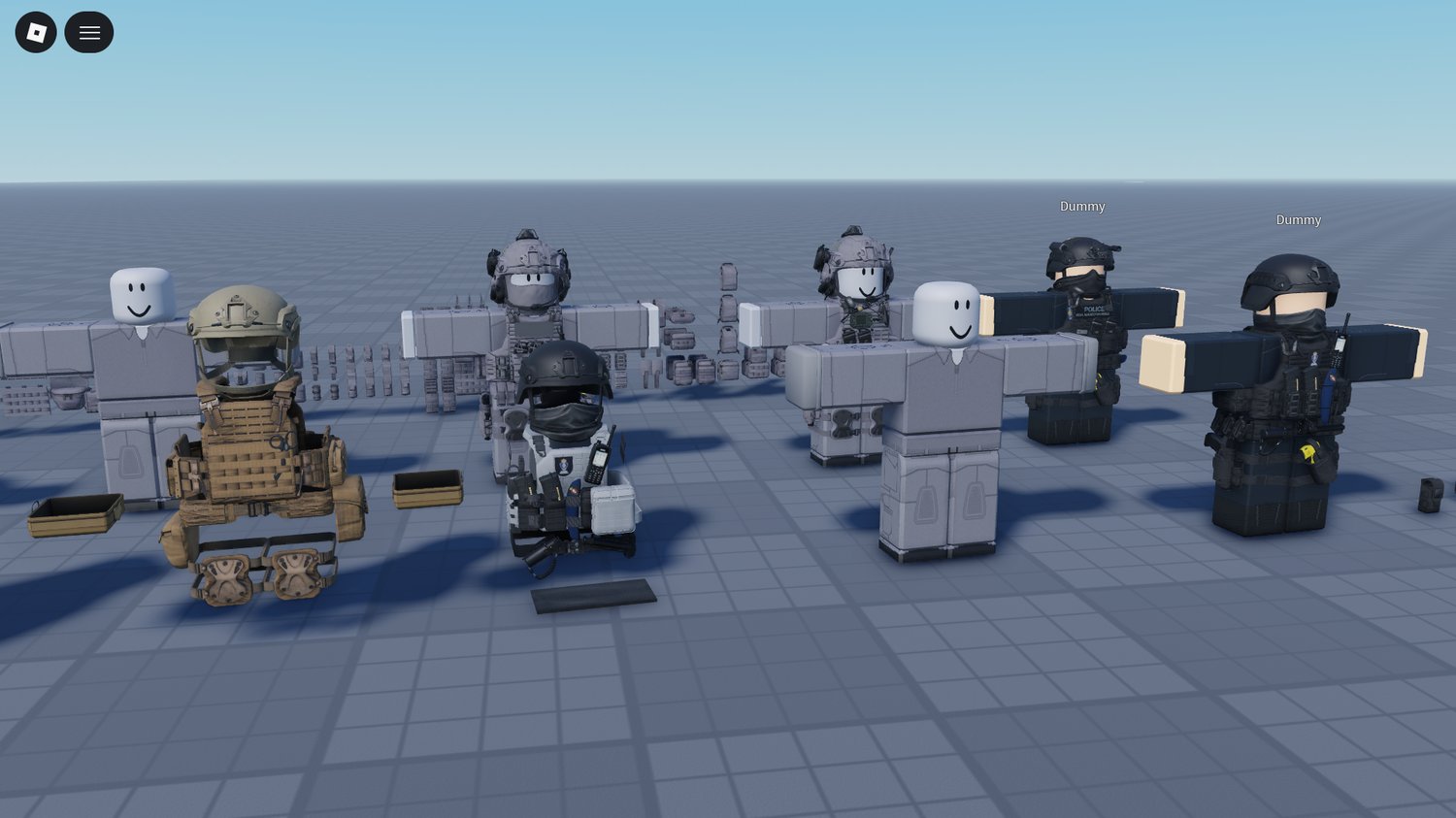 Roblox tactical backpacks and pouches