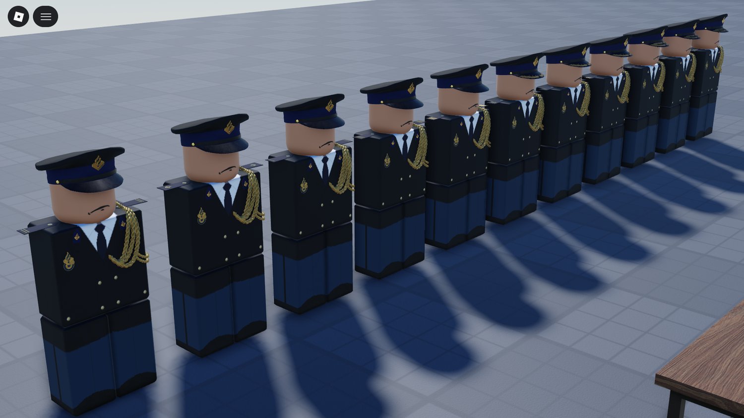 Roblox police dress uniform