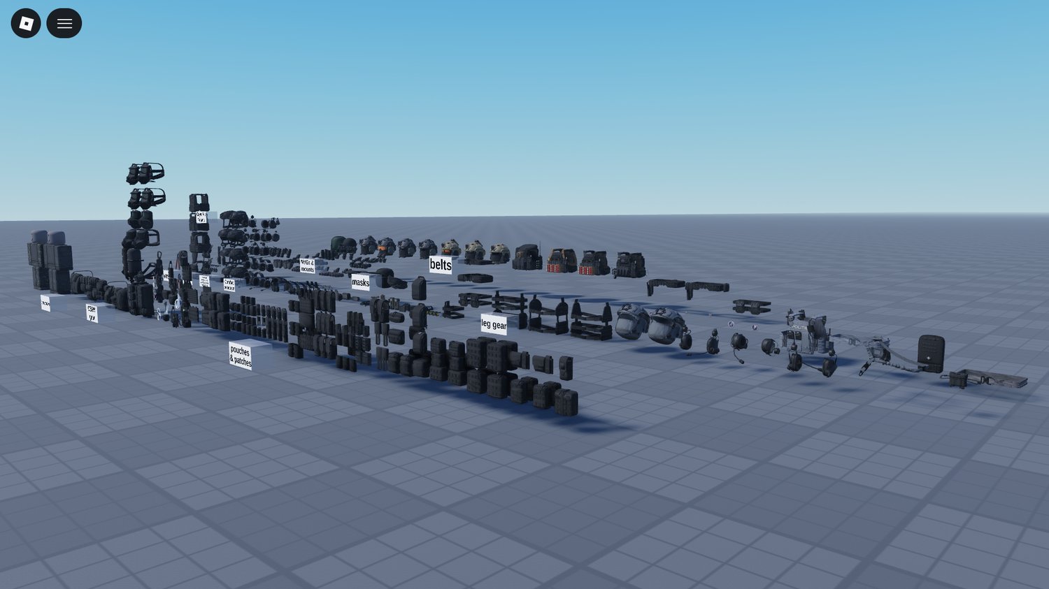 Roblox tactical belt accessories