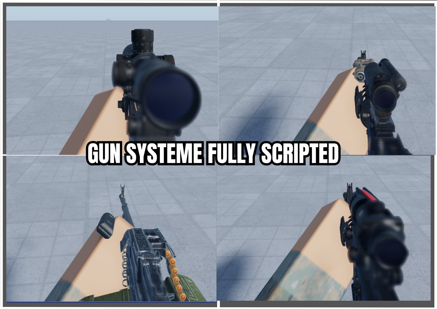 Roblox scripted gun system
