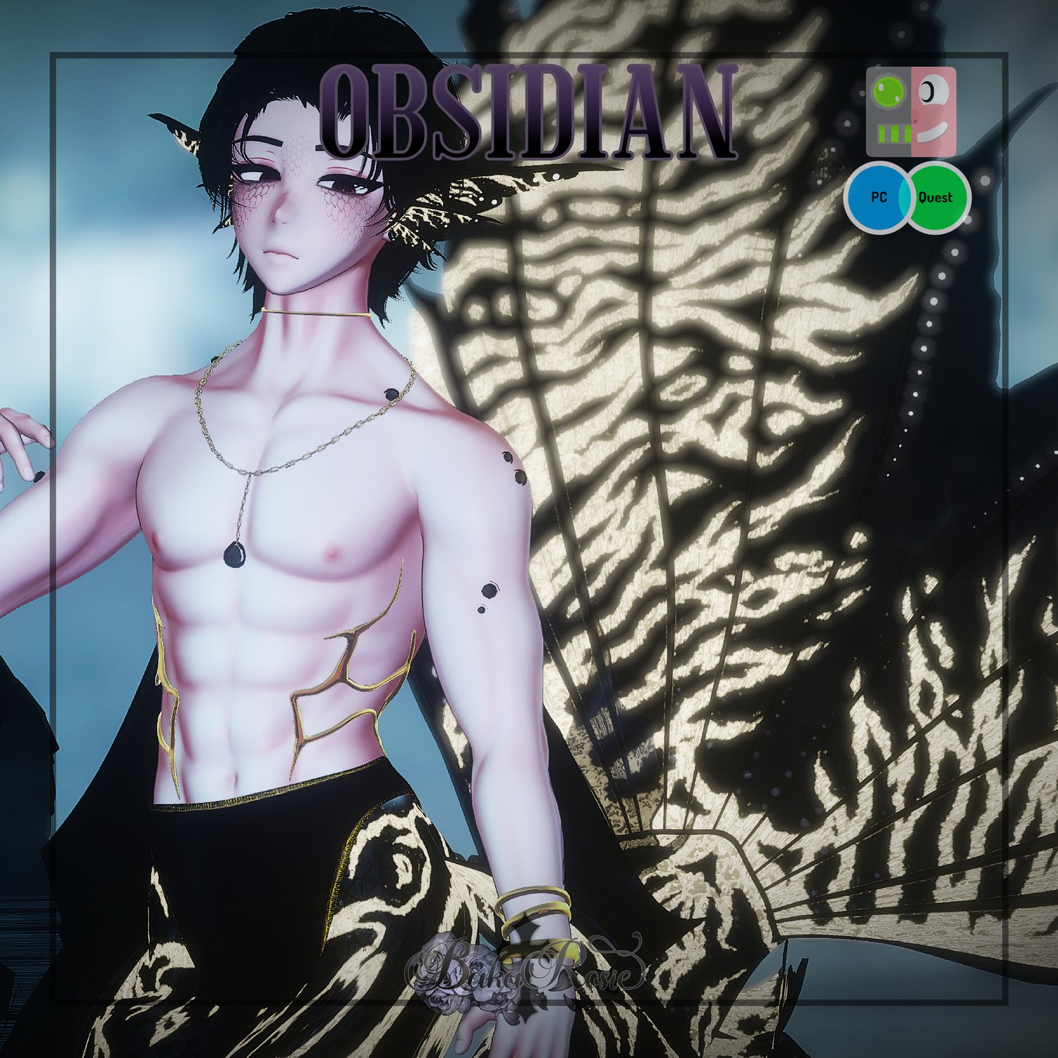 Obsidian - Merman Prince PC/Q/FT READ DESCRIPTION