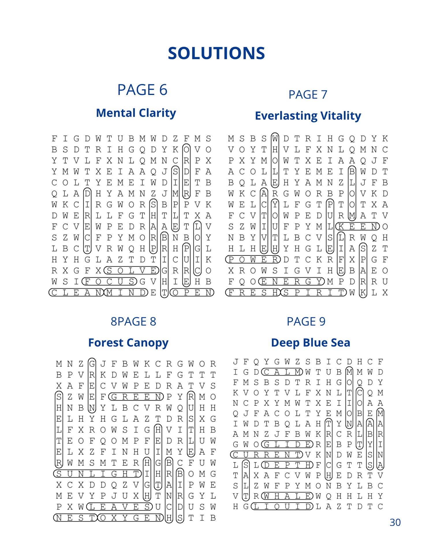 Printable large print word search puzzle for adults and seniors