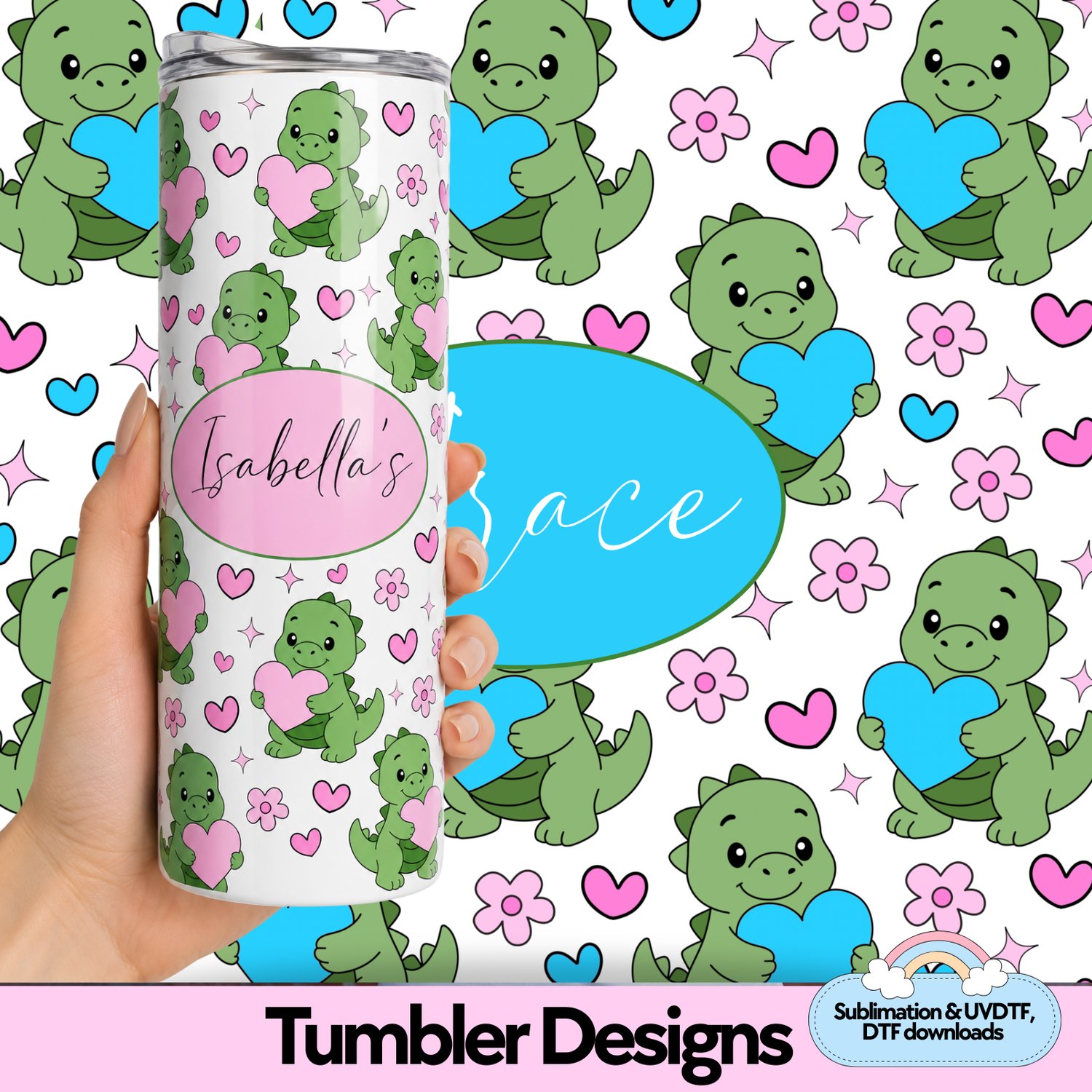 Sublimation designs for tumblers
