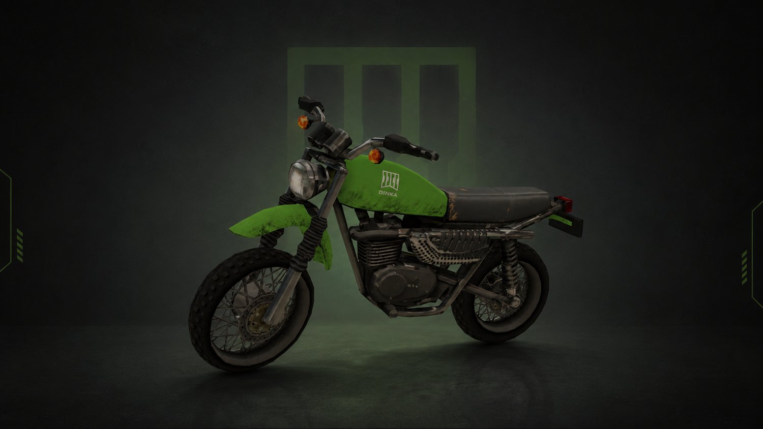 Front three-quarter view of the GTA VI Dinka Enduro motorcycle mod for GTA San Andreas