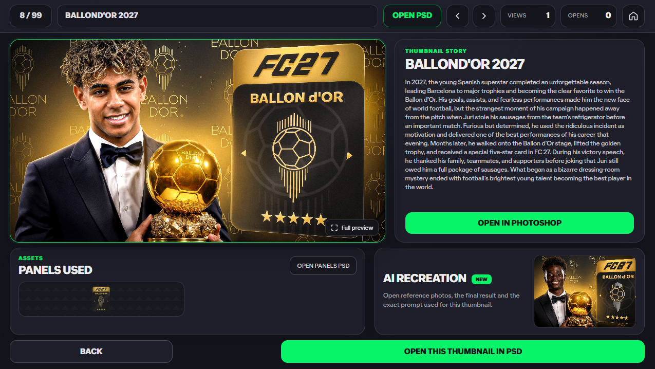 FC27 Stream Pack Details