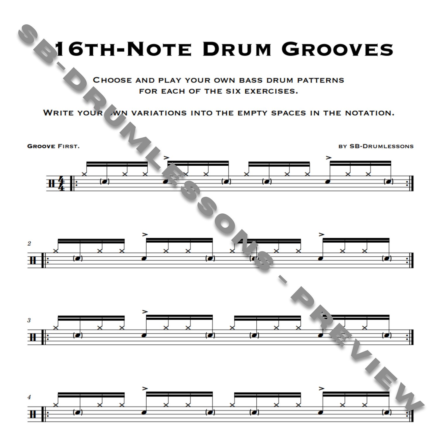 16tel-Drum-Grooves