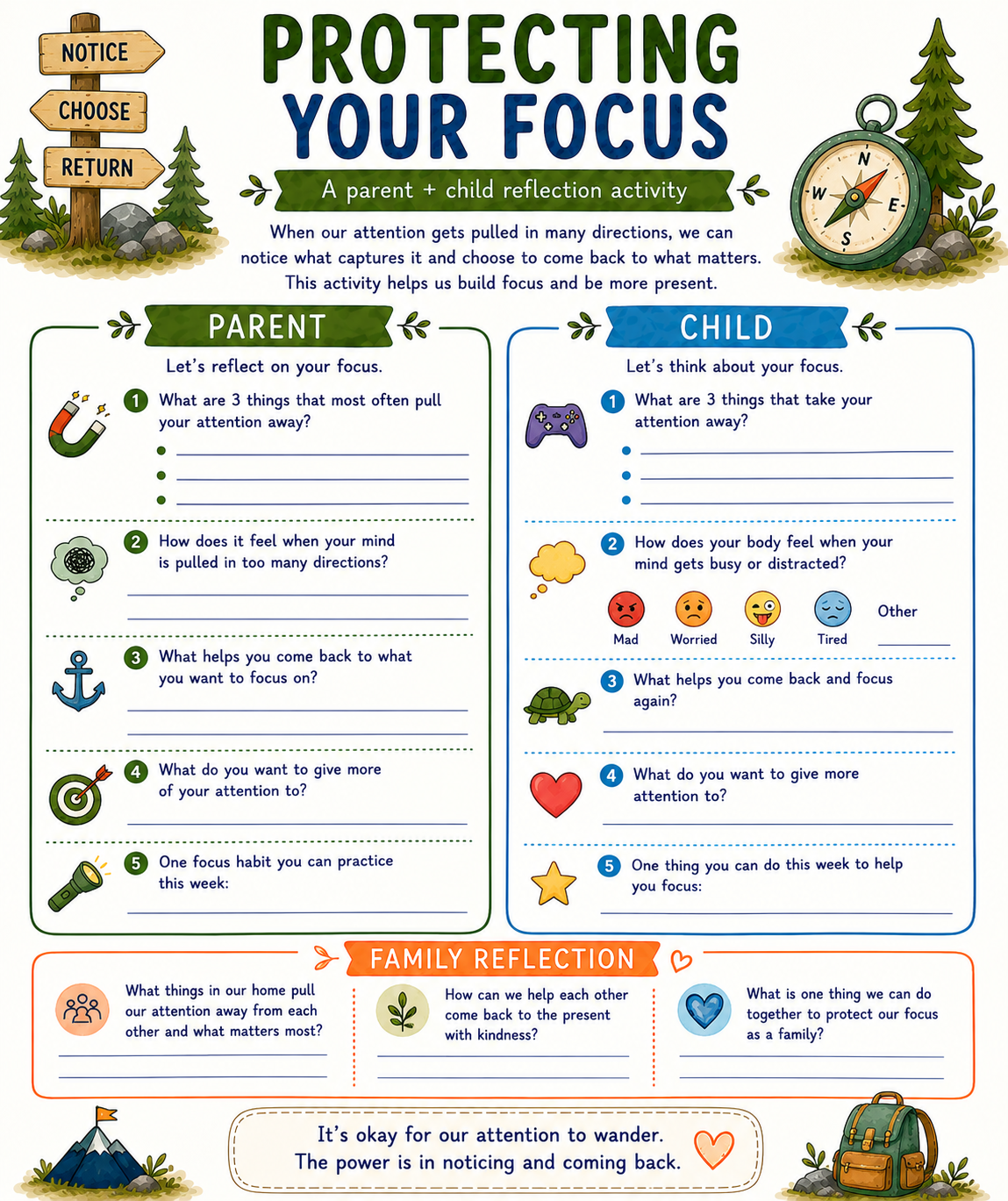 Protecting Your Focus Worksheet