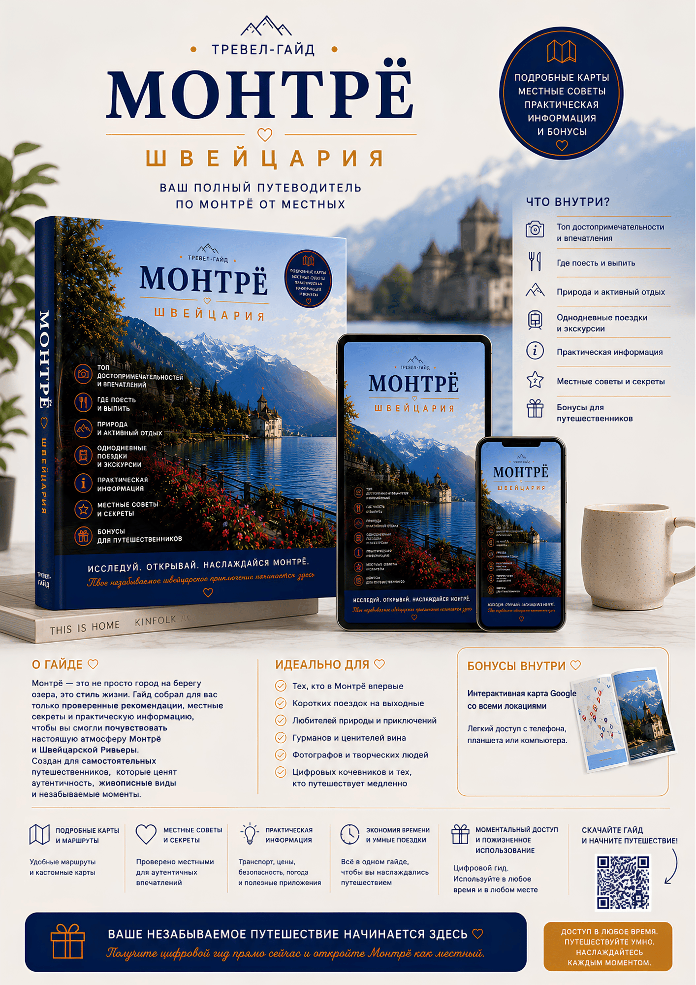 Путеводитель по Монтрё на ноутбуке, планшете, смартфоне и в формате PDF