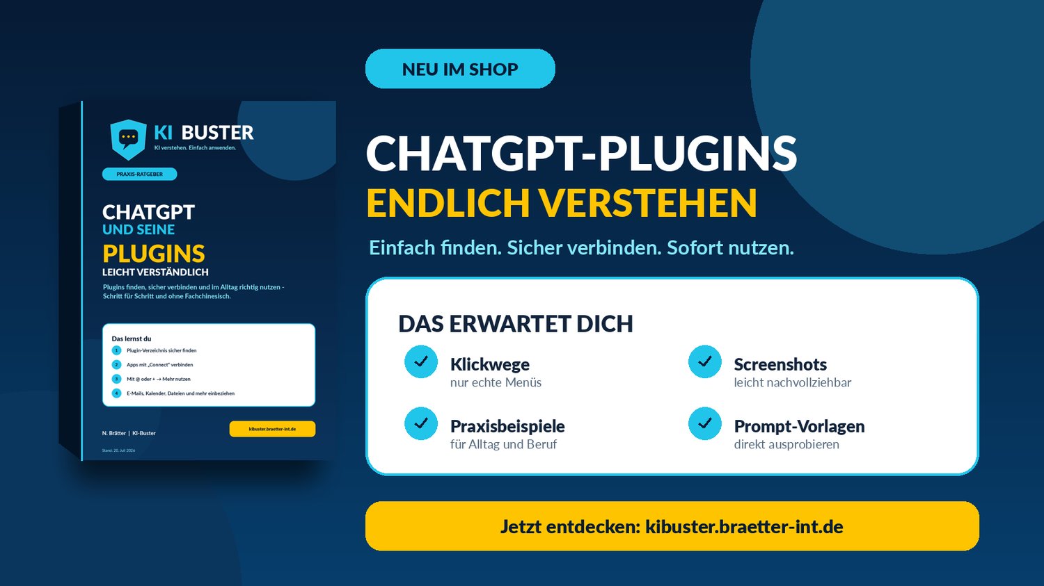 Cover von ChatGPT & Plugins installieren und Nutzen