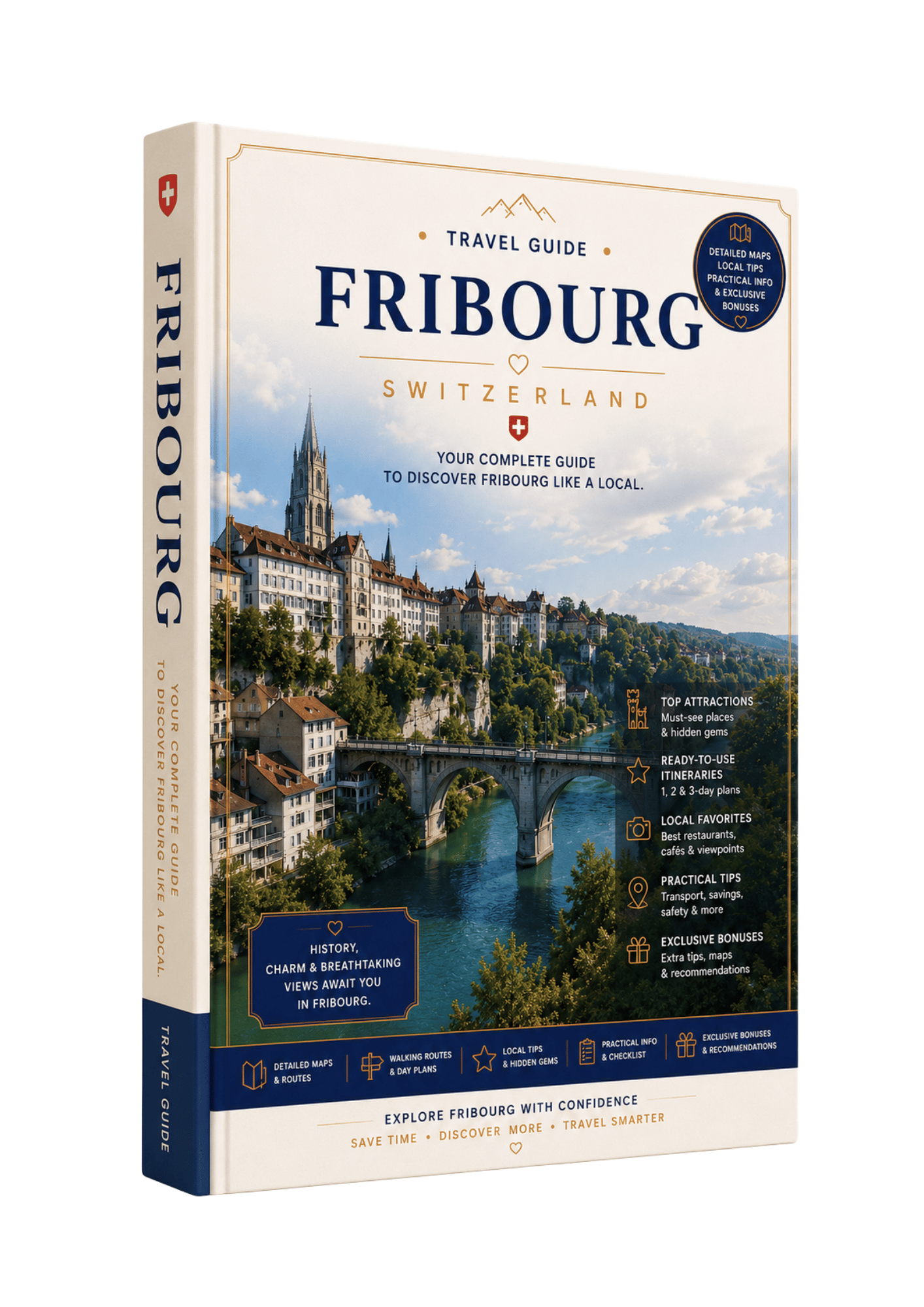 Fribourg Switzerland travel guide – interactive PDF with Google Maps and ready-made walking itineraries
