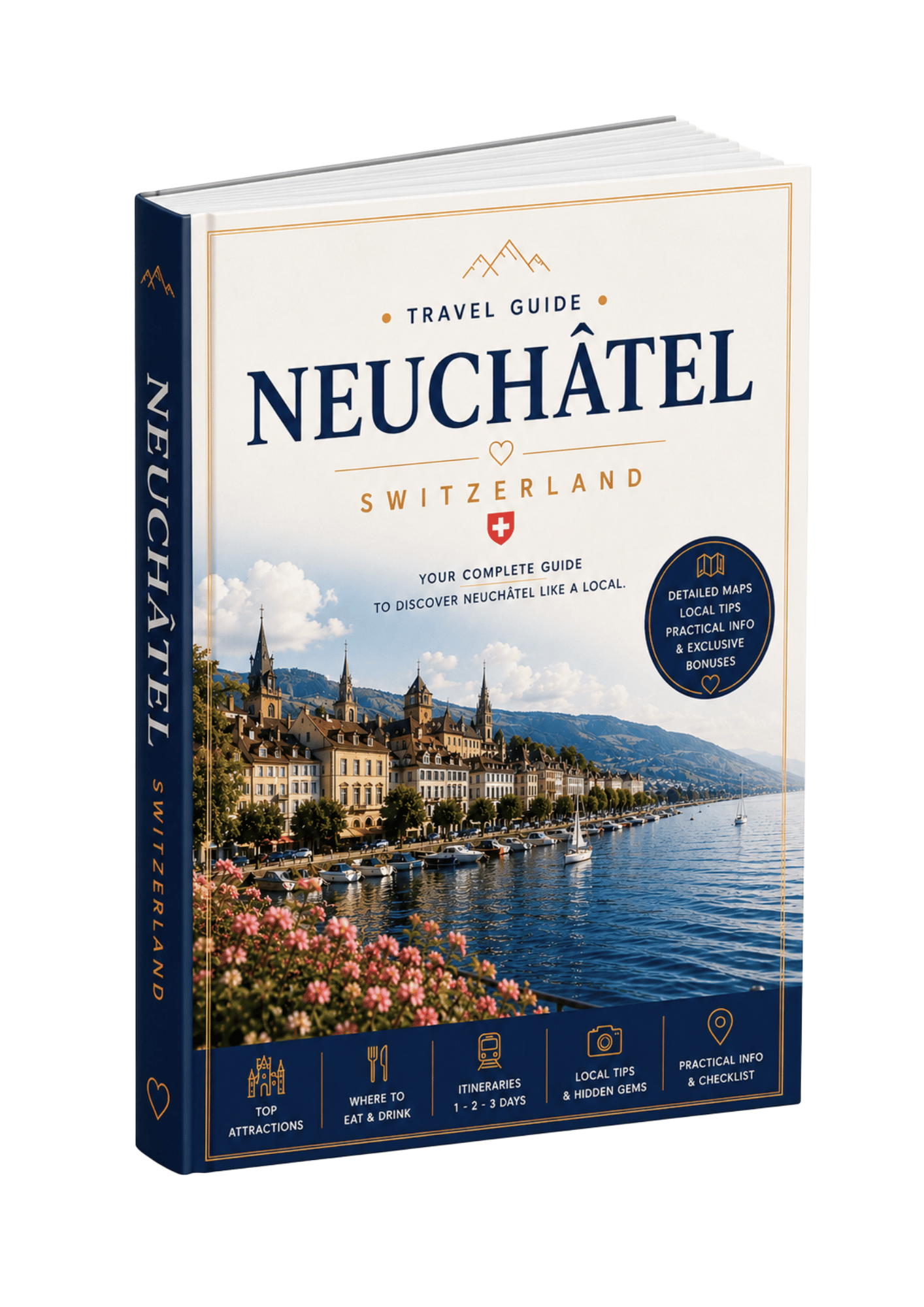Neuchâtel Switzerland travel guide – interactive PDF with Google Maps and ready-made walking itineraries