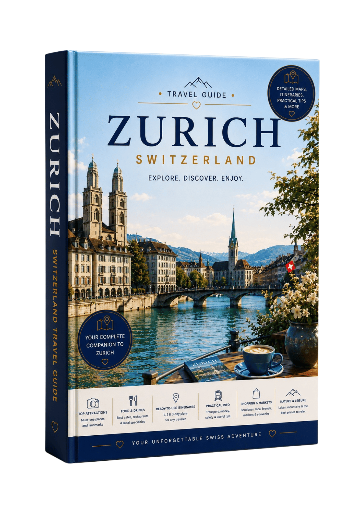Zurich Switzerland travel guide – interactive PDF with Google Maps and ready-made walking itineraries