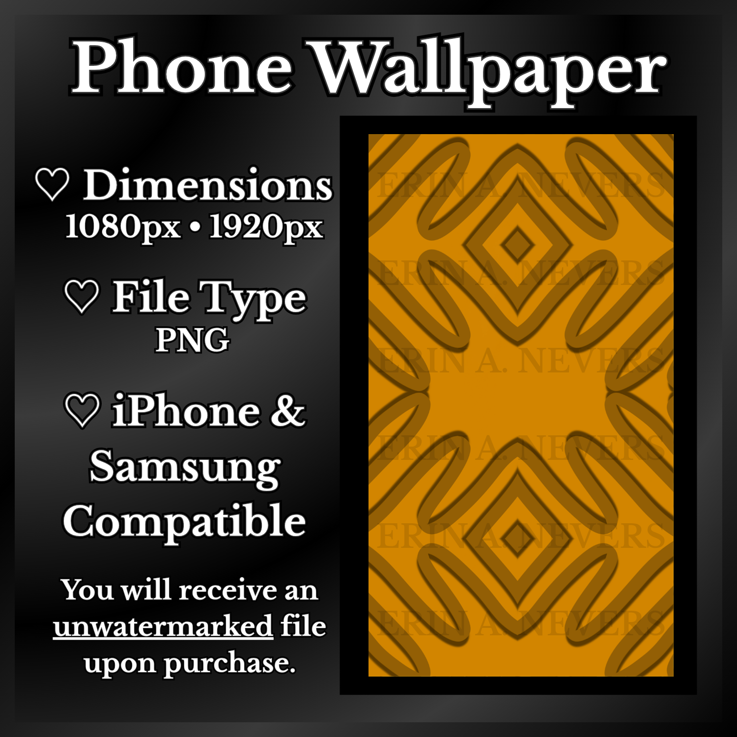 A product promotion thumbnail featuring phone wallpaper 8.