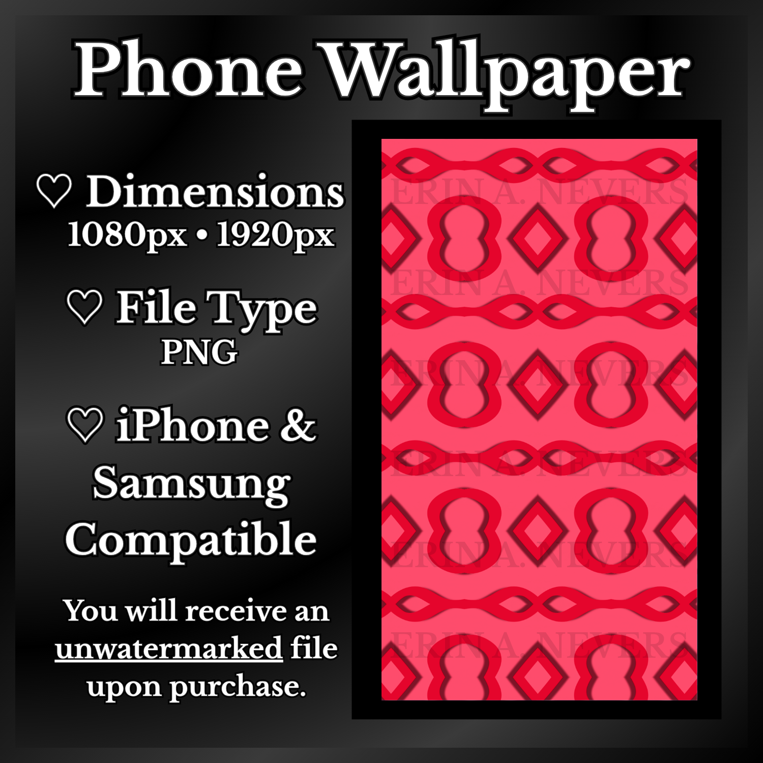 A product promotion thumbnail featuring phone wallpaper 18.
