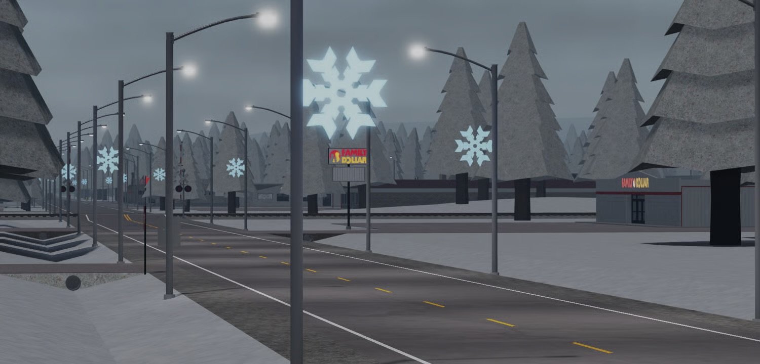Roblox winter roleplay environment