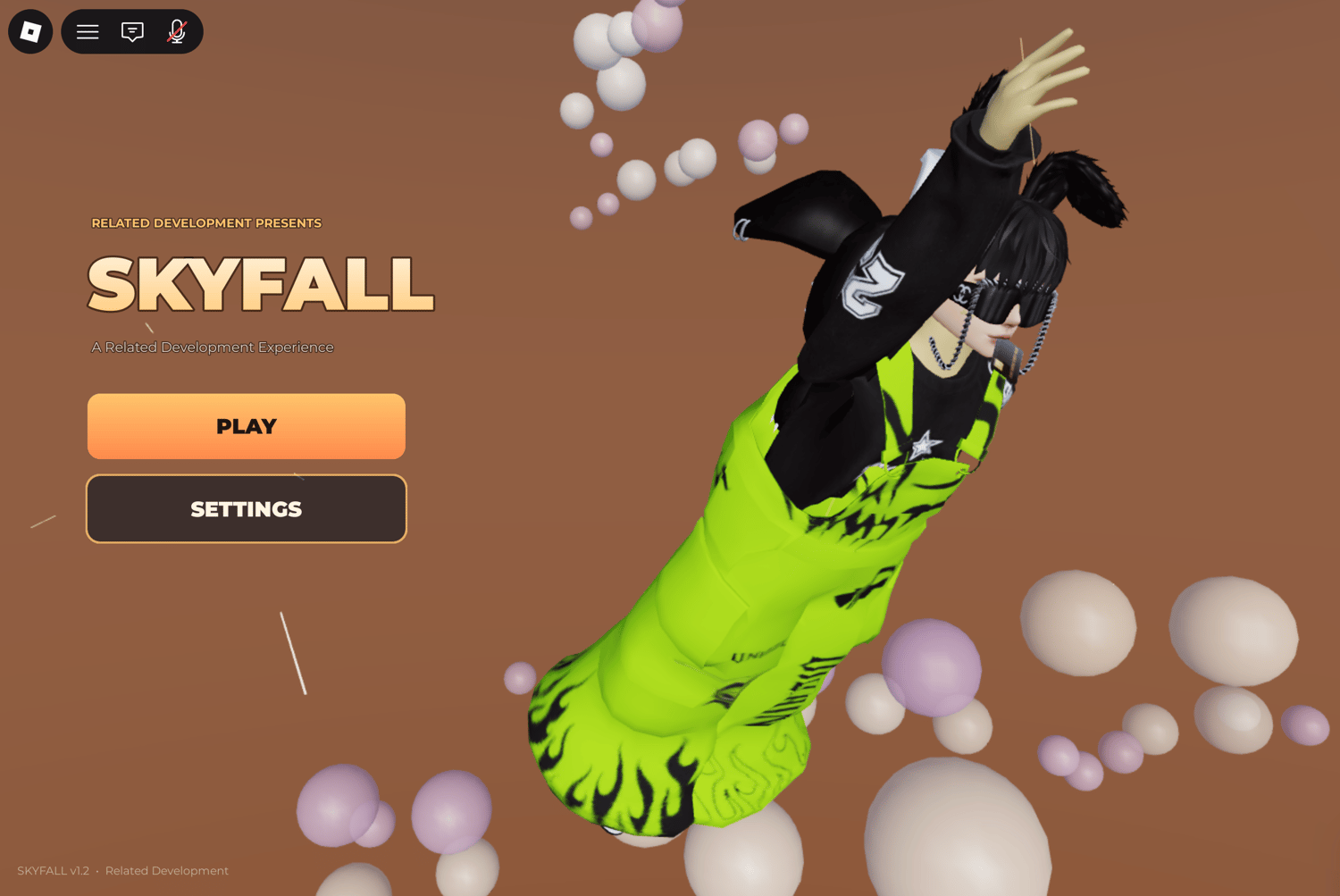 Roblox menu interface