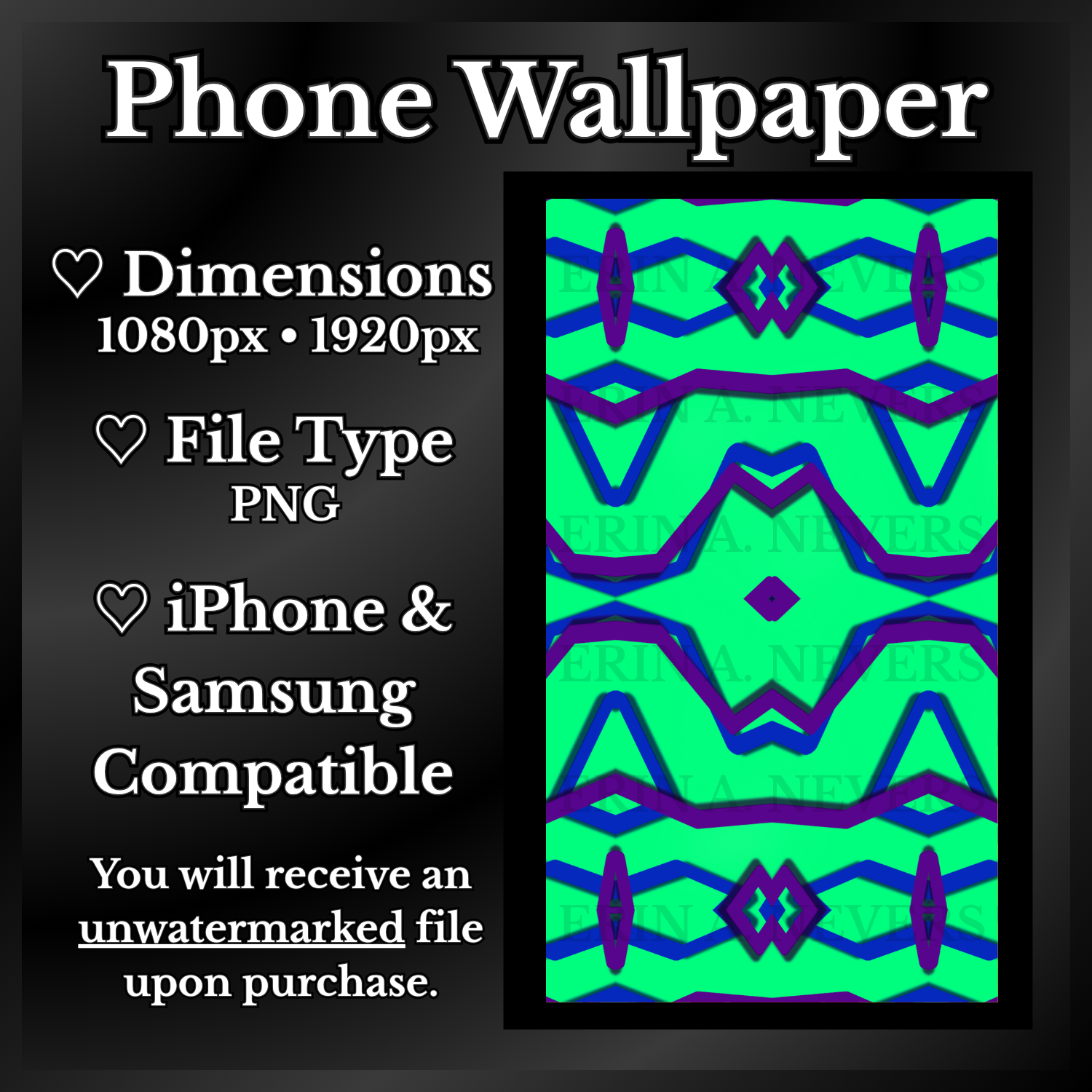 A product promotion thumbnail featuring phone wallpaper 89.