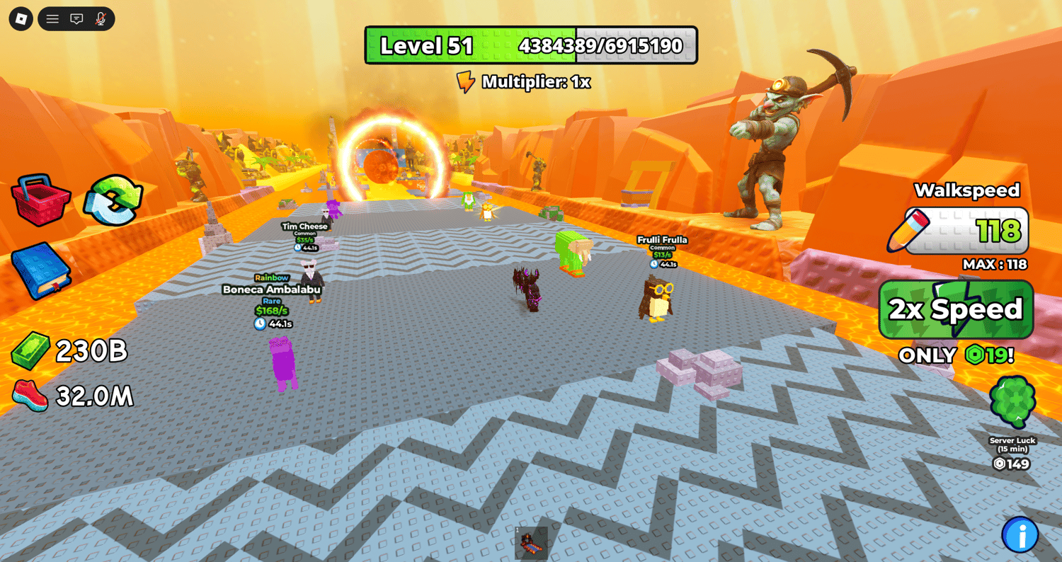 Roblox treadmill progression