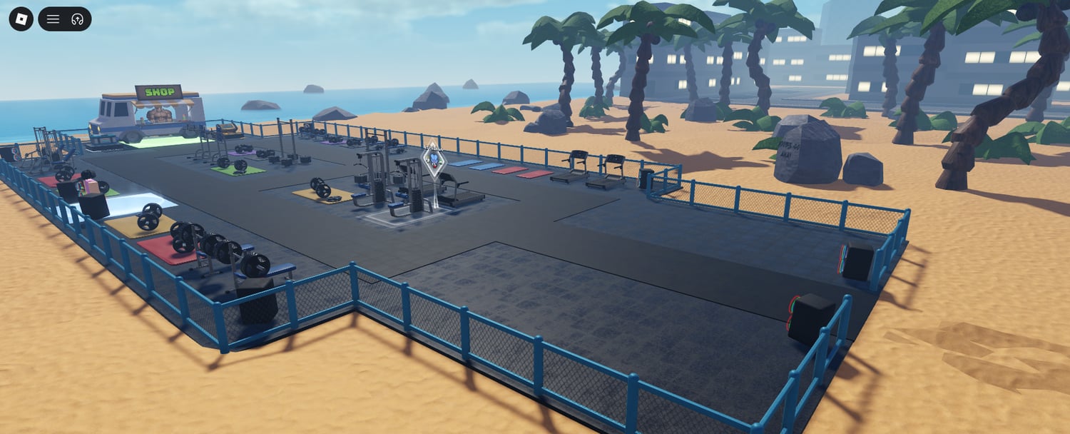 Roblox outdoor gym