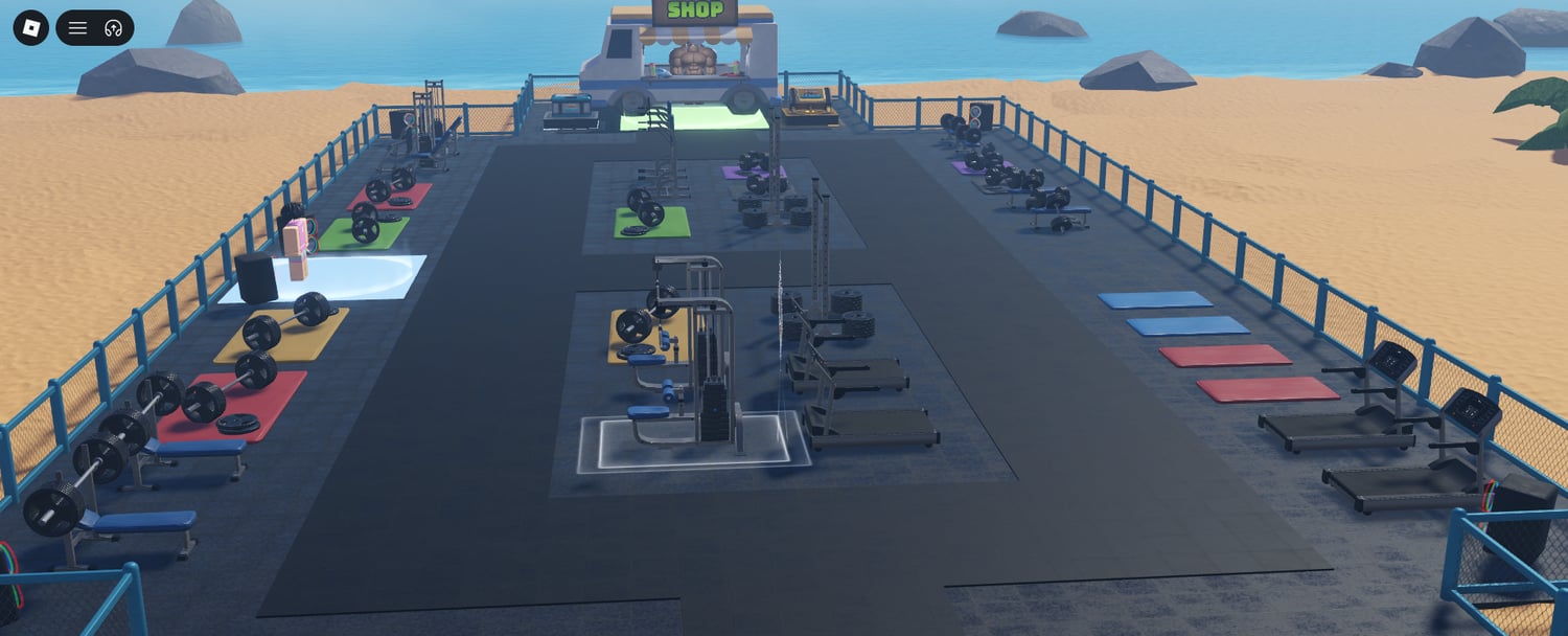 Roblox workout equipment