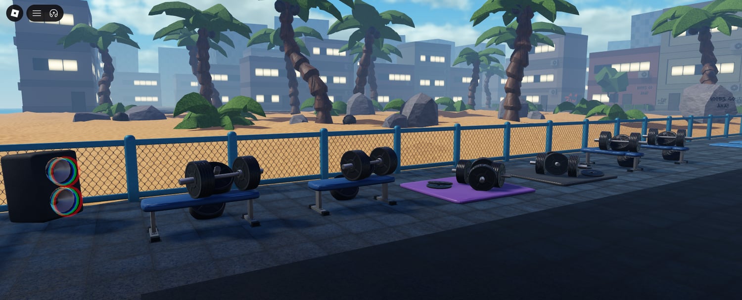Roblox seaside gym