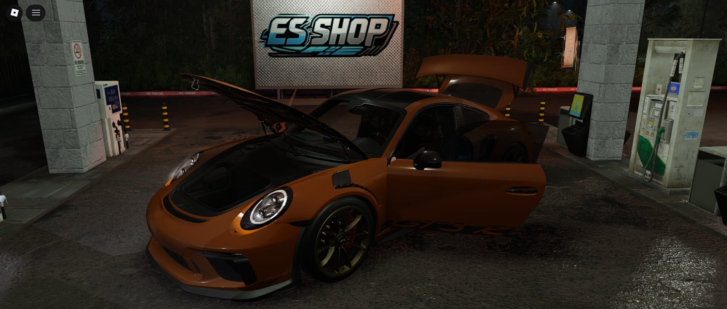 Roblox orange Porsche