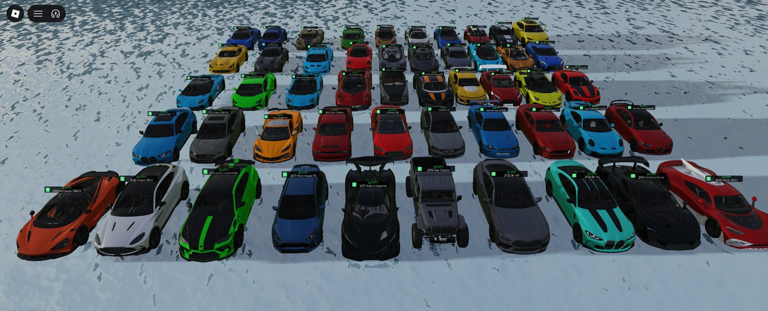 Roblox vehicle collection