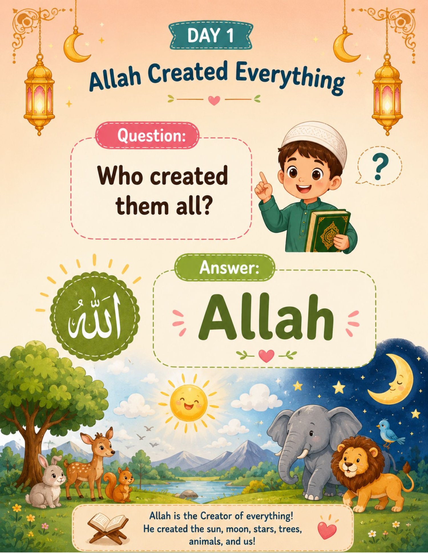"30-Day Islamic Learning Bundle printable PDF for kids ages 5–8 featuring daily Islamic activities, coloring pages, tracing worksheets, duas, Prophet stories, Quran lessons, Ramadan activities, prayer practice, and homeschool resources."