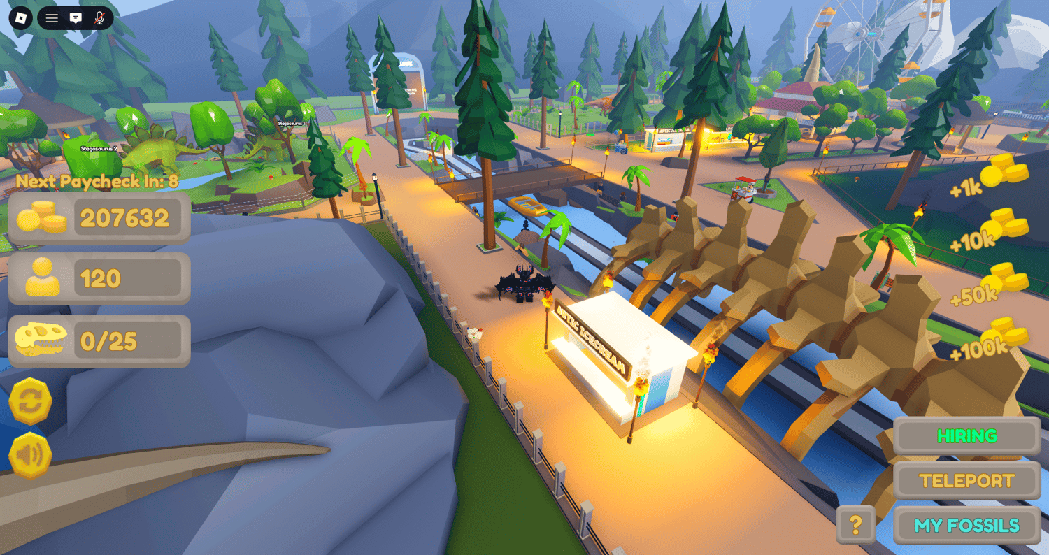 Roblox dinosaur park