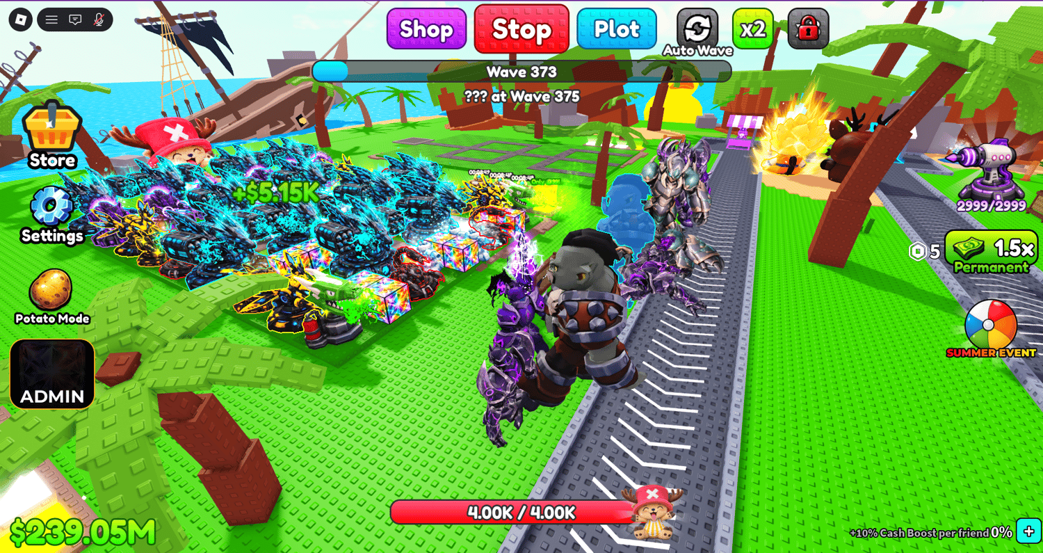 Roblox tower defense game